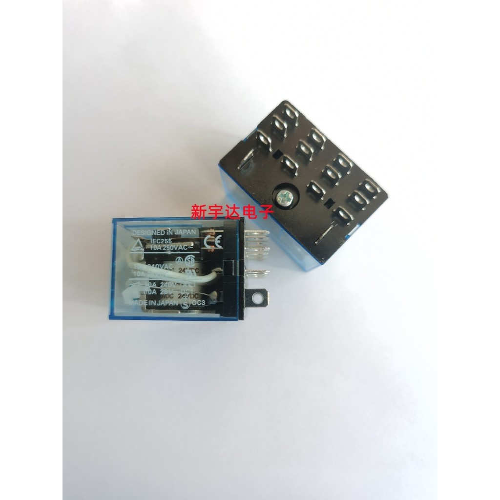 Original Omron Middle Relay LY4N-J 24VDC 220VAC Wide 14 Pins 10A250VAC ...