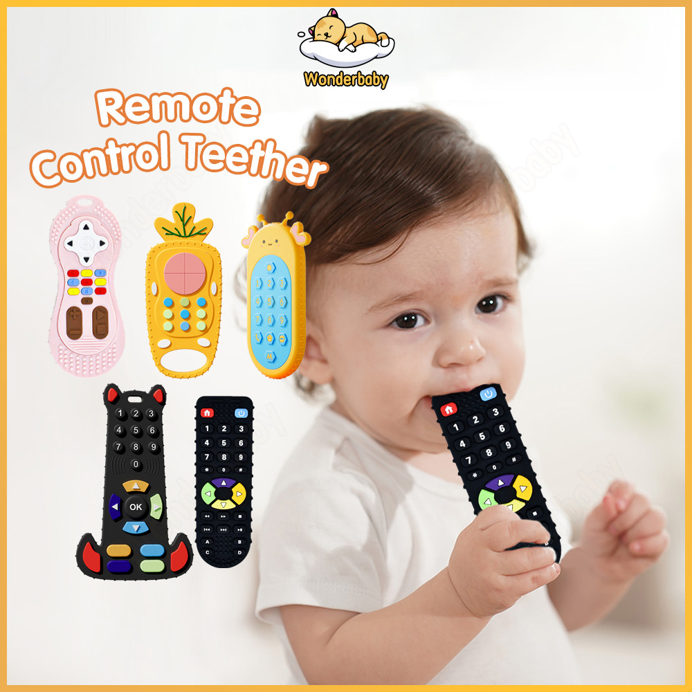 Wonderbaby Remote Control Shape Baby Teether 牙胶 Silicone Infant Baby ...