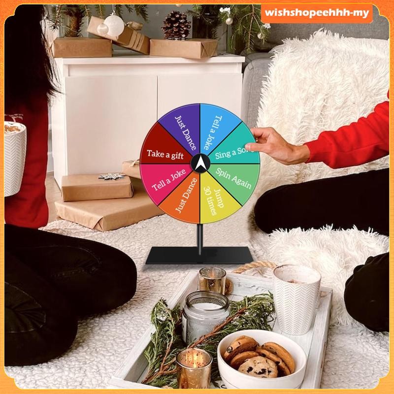 [WishshopeehhhMY] Tabletop Prize Turntable Roulette Wheel for Teaching ...
