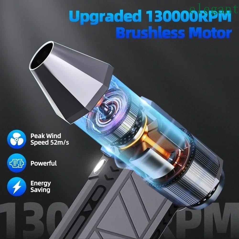 ELEGANT Mini Turbo Jet Fan, 3 Gear Turbo Rechargeable Electric Air