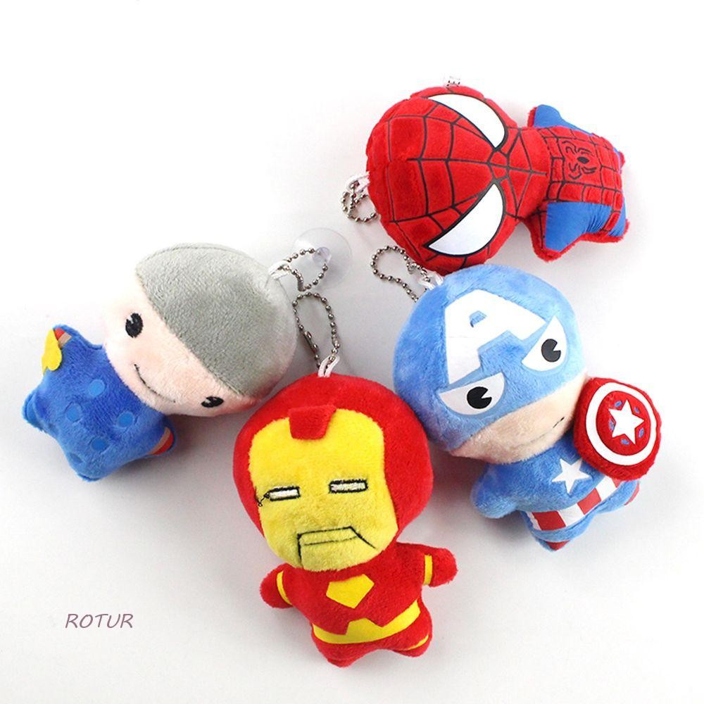 ROTUR Avengers Key Chains Iron Man Marvel Pendant Dolls Superhero Dolls ...