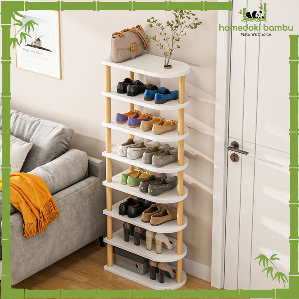 KAYU Homedoki Wooden Shoe Rack/Stacking Shoe Rack/Minimalist Shoe Rack ...