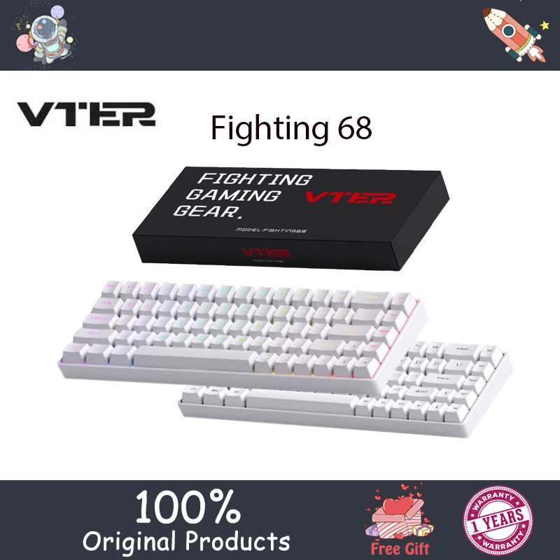 VTER Fighting 68 Axis Esports Keyboard Low Latency Full Key
