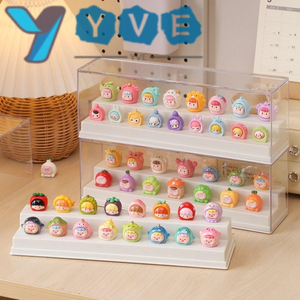 YVE Doll Display Rack, Dustproof Transparent Box Storage Box ...