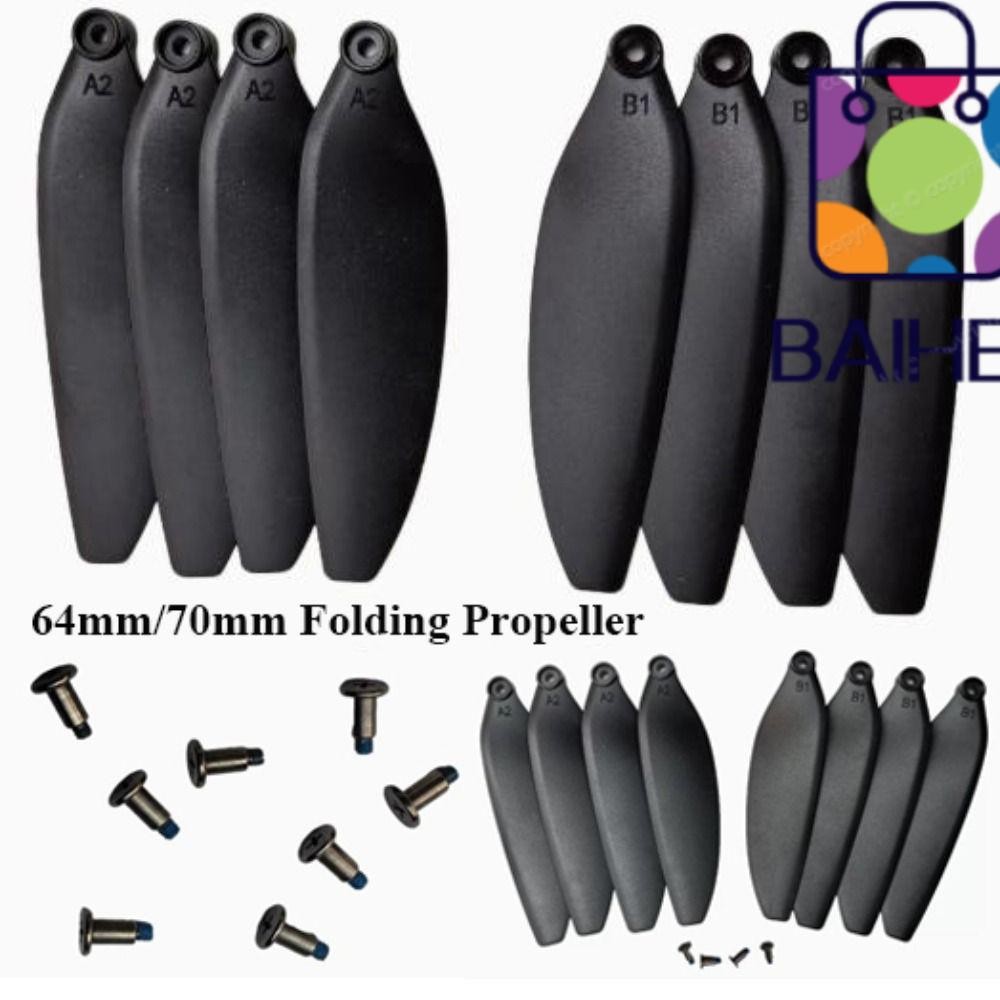 BAIHEE Remote Control Drone Parts, Plastic Black Folding Propeller ...