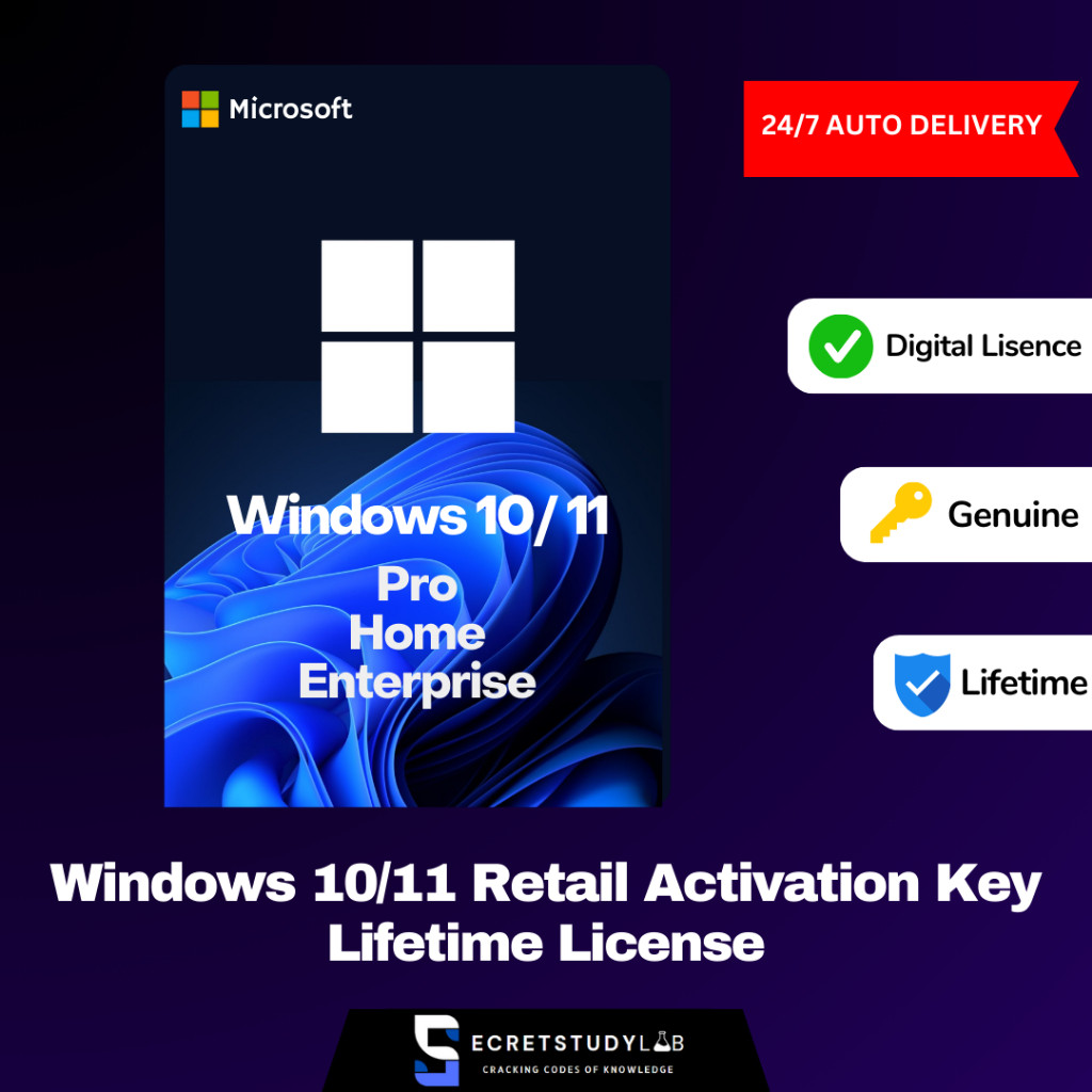 Windows 10/11 Instant Activation Code – OEM License with Sticker ...