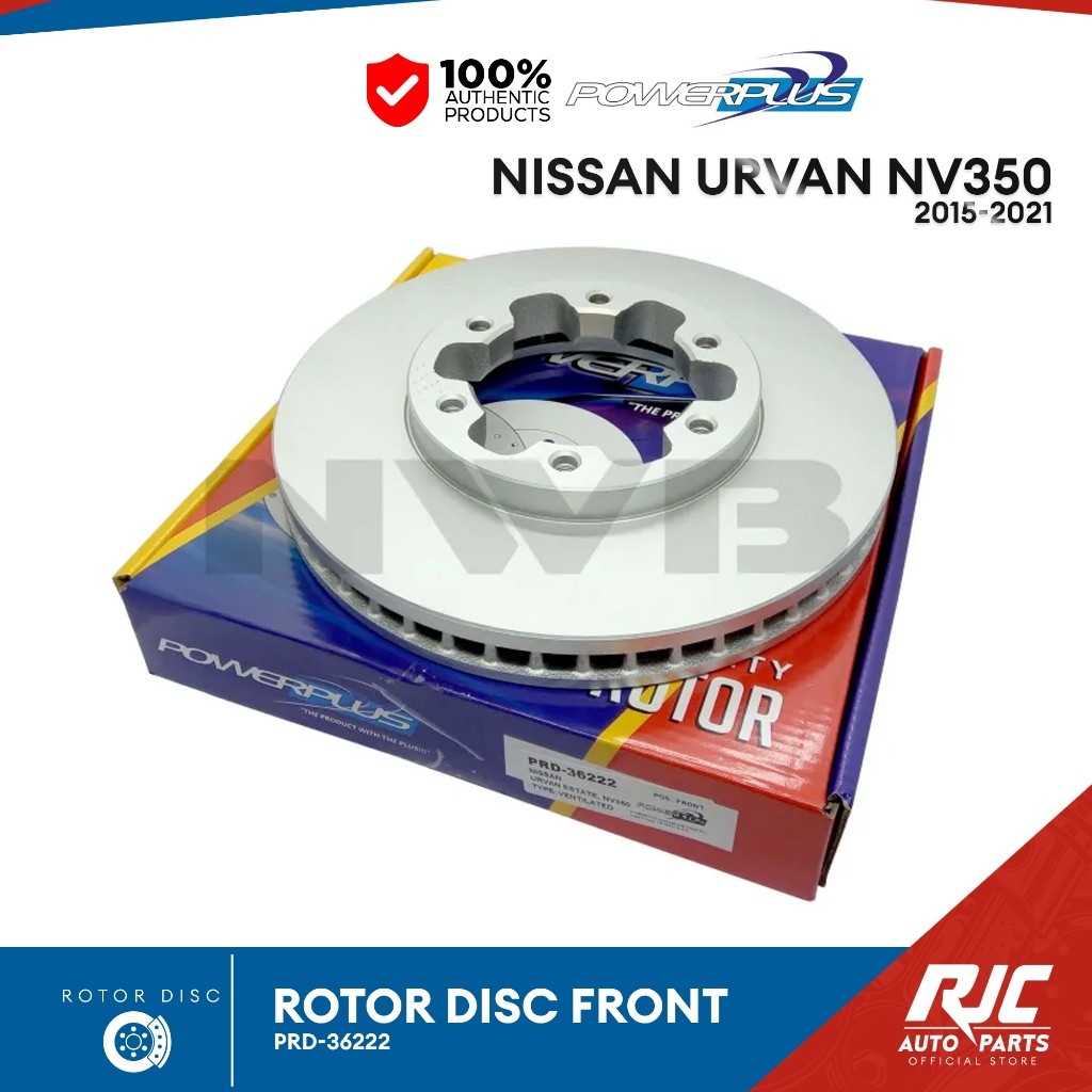 POWER PLUS ROTOR DISC NISSAN URVAN NV350 FRONT 2015-2022 prd-36222 ...