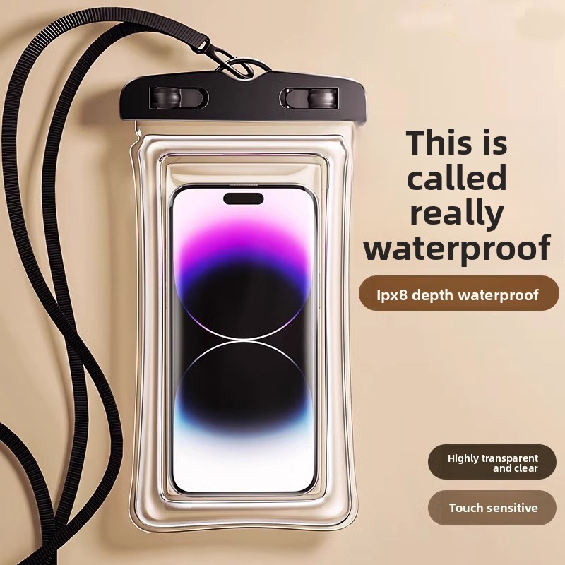 Mobile phone waterproof bag swimming can touch screen sealing airbag ...