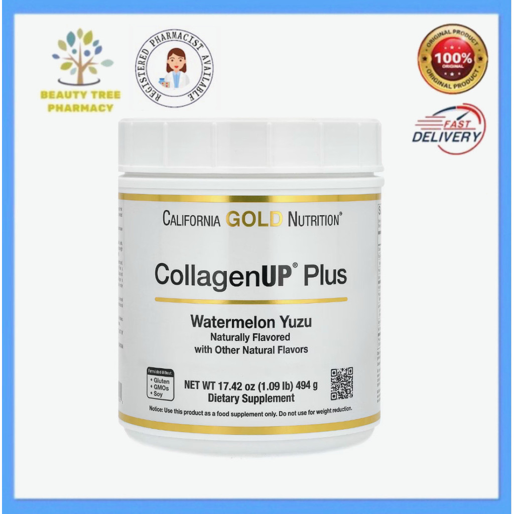 California Gold Nutrition CollagenUp Plus Hydrolyzed Marine Collagen ...