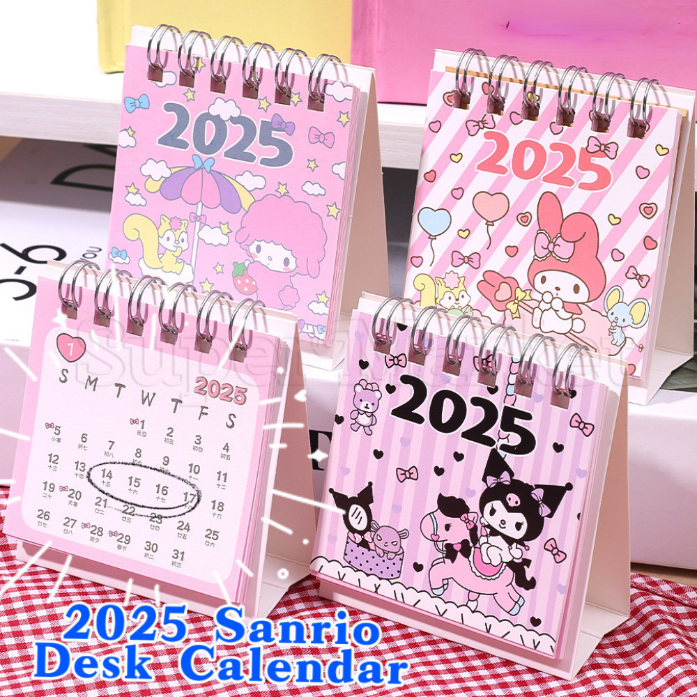 [ Featured ] 2025 Sanrio Folding Desk Calendar Cartoon Table