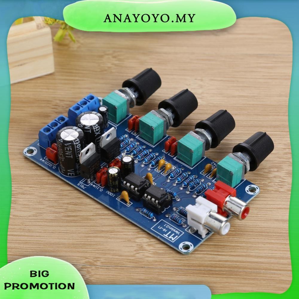 [anayoyo.my] DIY NE5532 OP-AMP HIFI Amplifier Preamplifier Volume Tone ...
