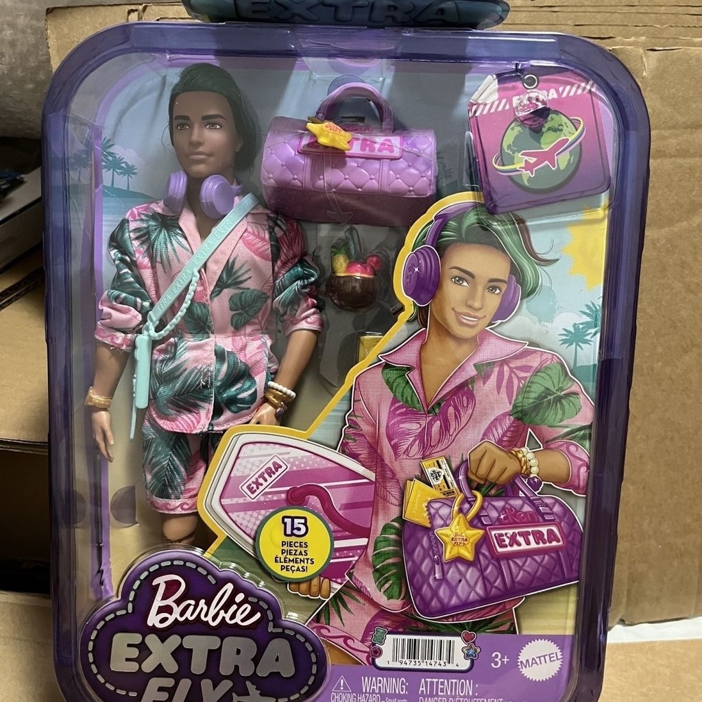 Barbie extra fly Barbie Ken New Style Travel Ken Barbie | Shopee Malaysia