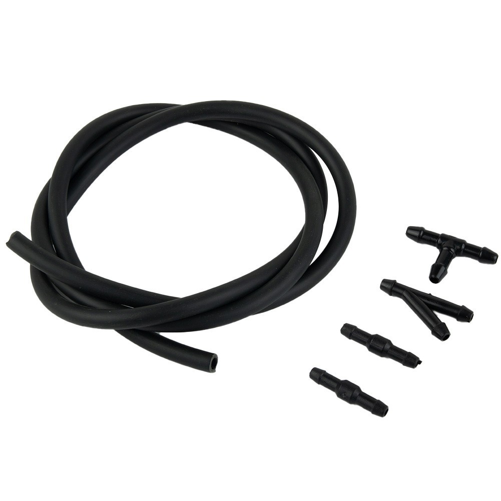 [JTFY] 1M Car Windshield Wiper Washer Jet Tube Pipe+Hose Connectors T