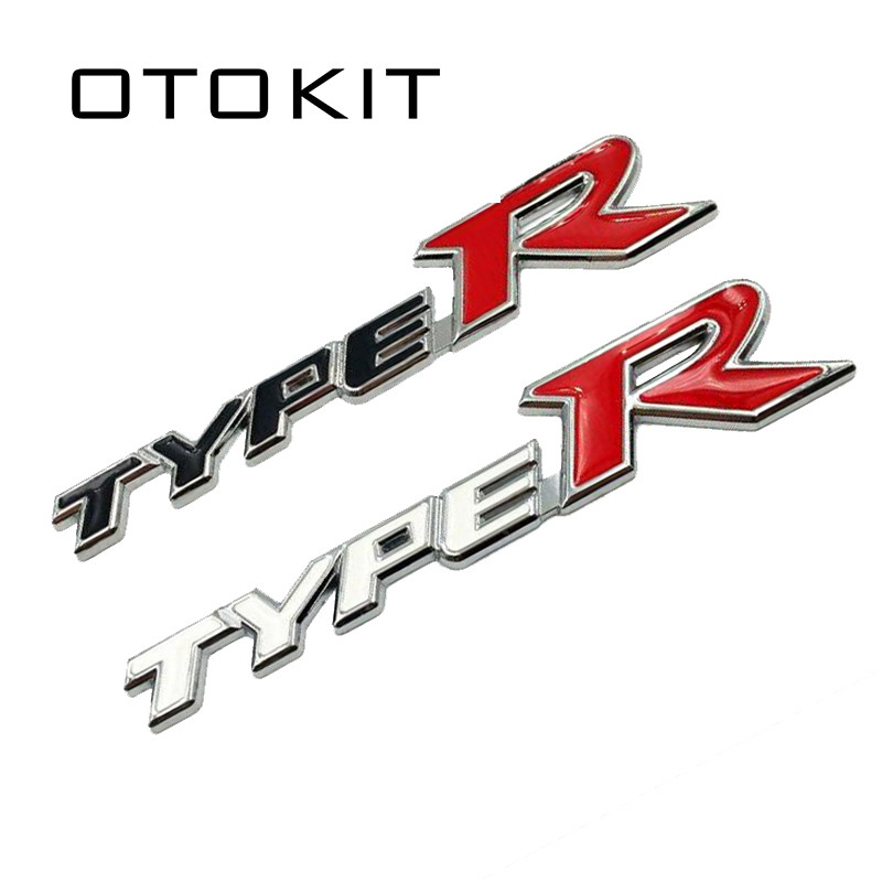 Car Styling 3D Metal Alloy Type R Typer Sticker For Honda City CR-V XR ...