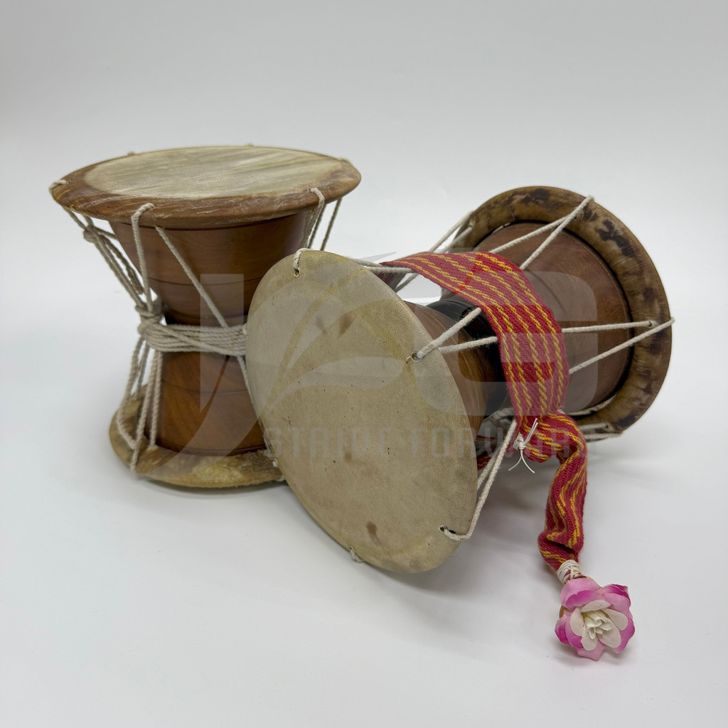 (FREE CARRY BAG) Wooden Udukai Udukkai Indian Traditional Musical ...