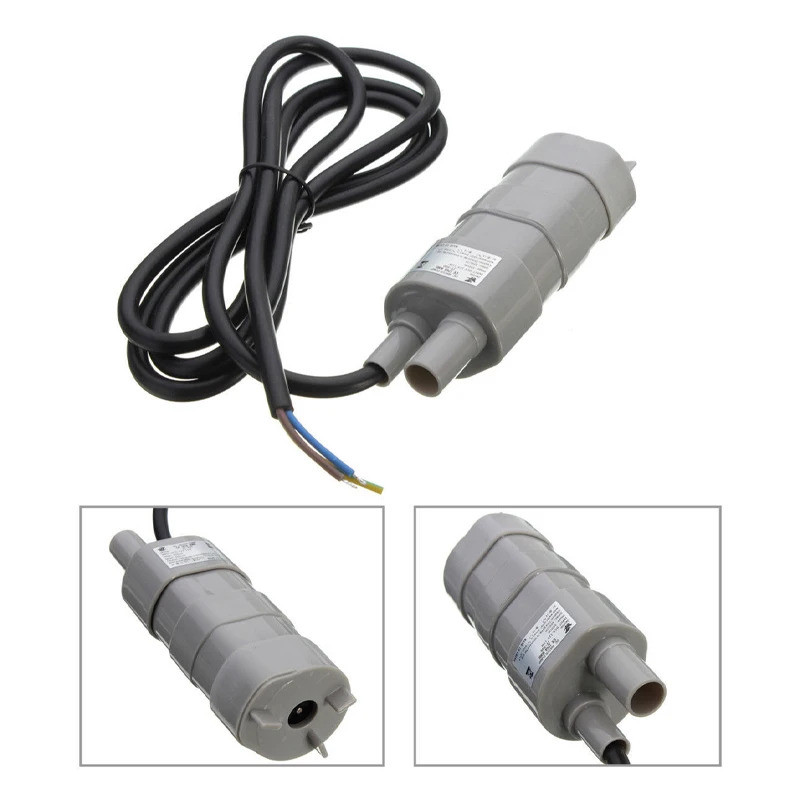 DC12 24V DC pam tenggelam 5 meter tinggi angkat pam mini tangki ikan ...