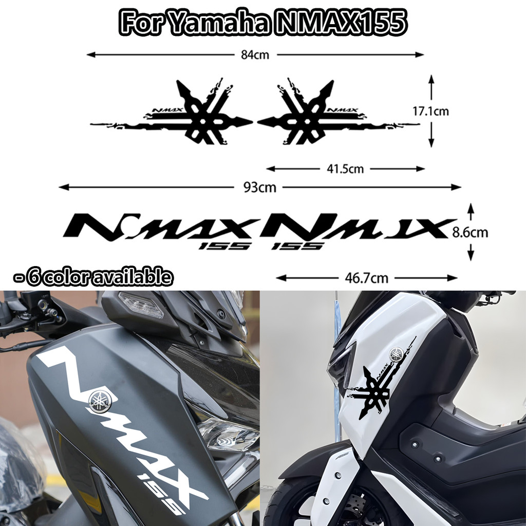 NMAX 155 Front Fairing Body Side Motorcycle Sticker Reflective ...