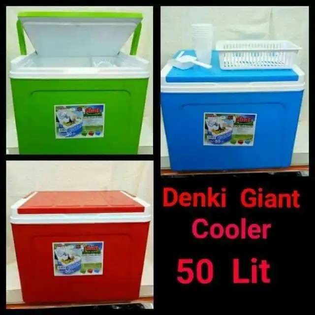 Dragonware 50L Rectangle Denki Ice Box / Cooler , 50 Litre (798-Giant ...