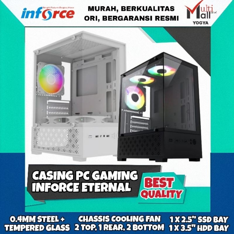Inforce Eternal M-ATX Gaming PC Case ITX/ | Shopee Malaysia