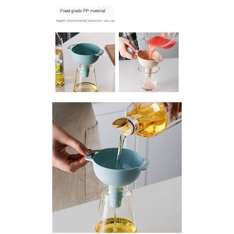 4in1 Filter Funnel Oil Leakage Plastic Filter Funnel Small Funnel ...