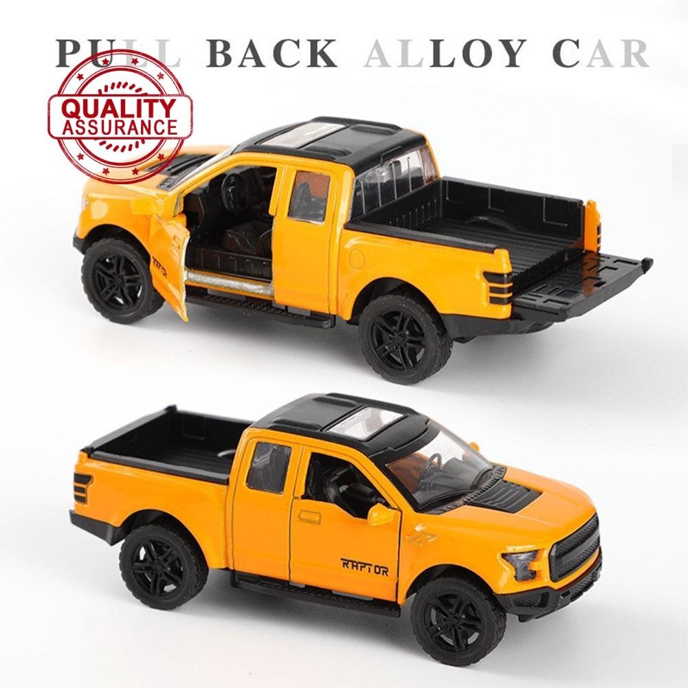 Ford Raptor Alloy Car Model Diecast Pull Back Car For Kids Truck Toys ...
