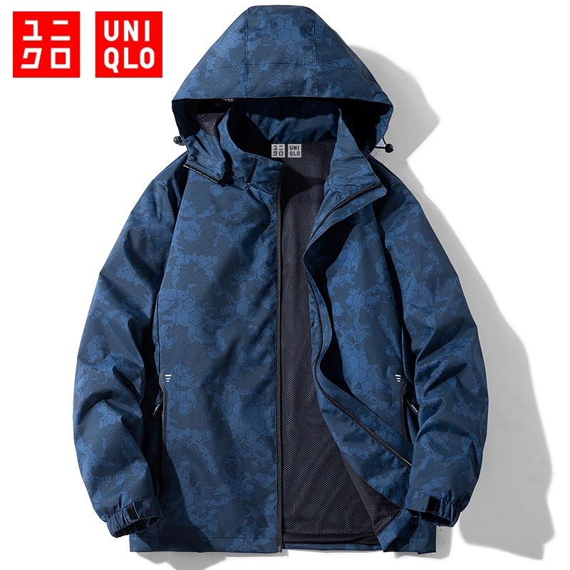 ZT)（M-5XL） UNIQLO Waterproof Jacket Unisex Camouflage Jacket