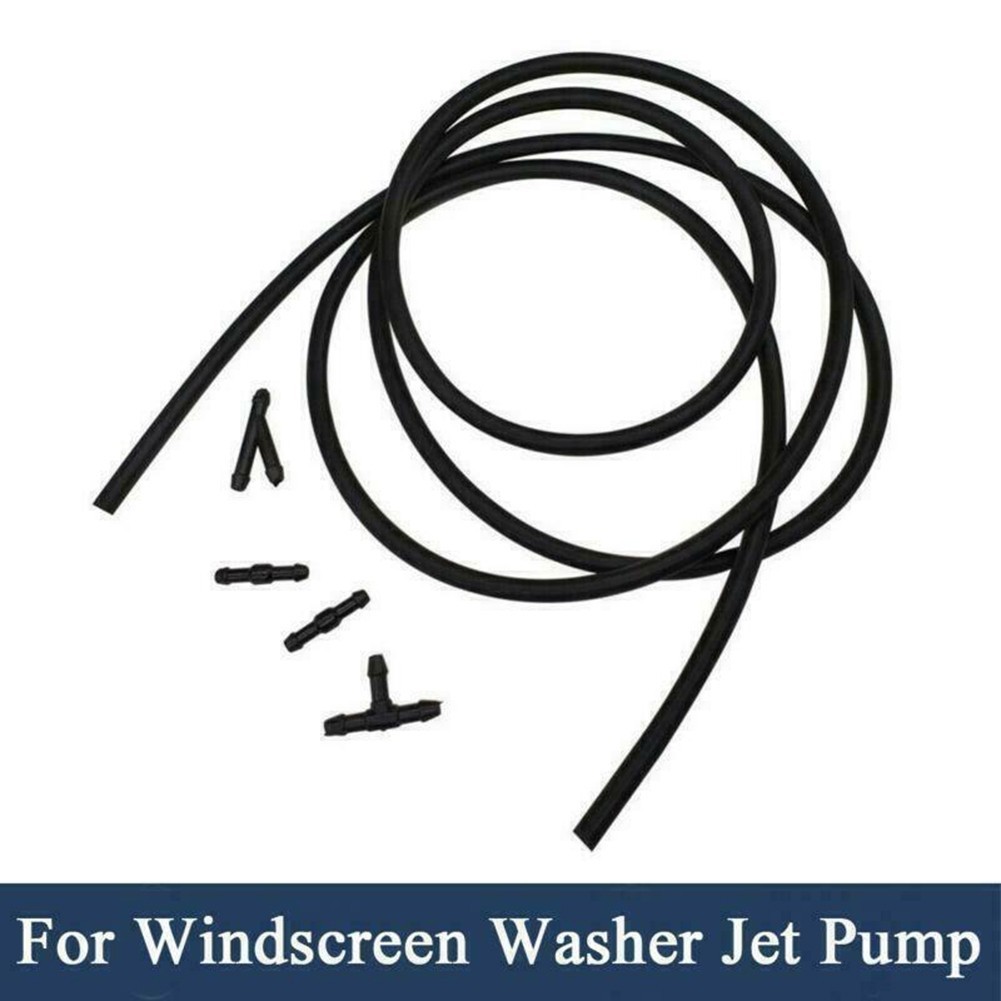 [JTFY] 1M Car Windshield Wiper Washer Jet Tube Pipe+Hose Connectors T