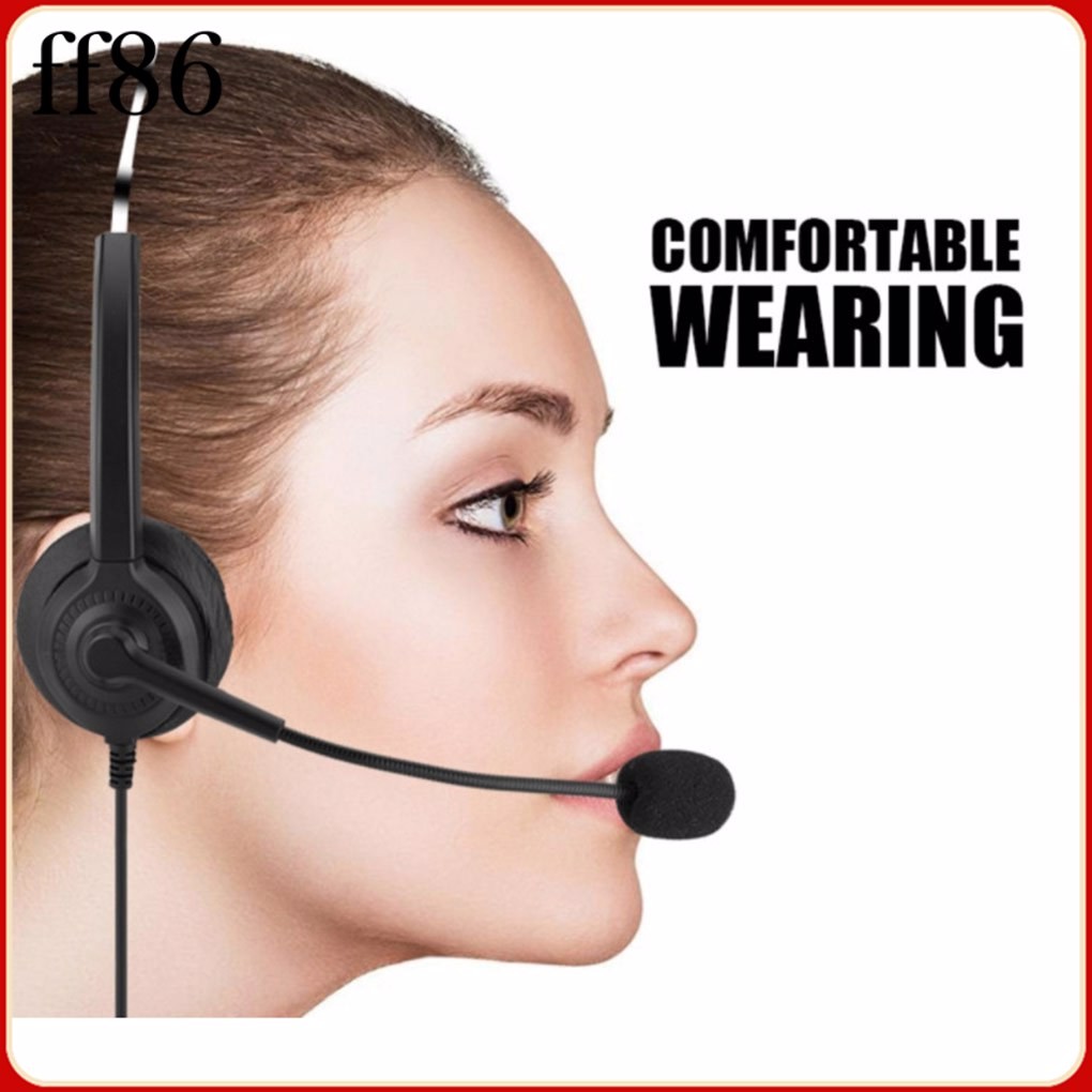 Cuffia Per Telefono Fisso Con Microfono RJ9 - Per Call Center E Ufficio | Con Adattatore A 8 Canali - Foto 6