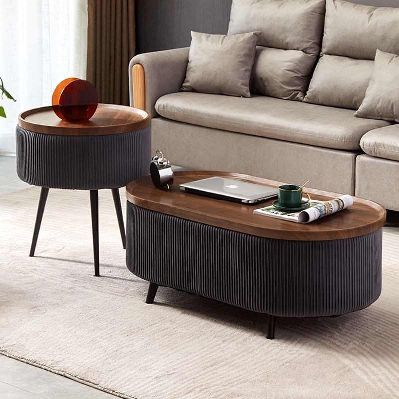 Light luxury modern minimalist console coffee table/home circular ...