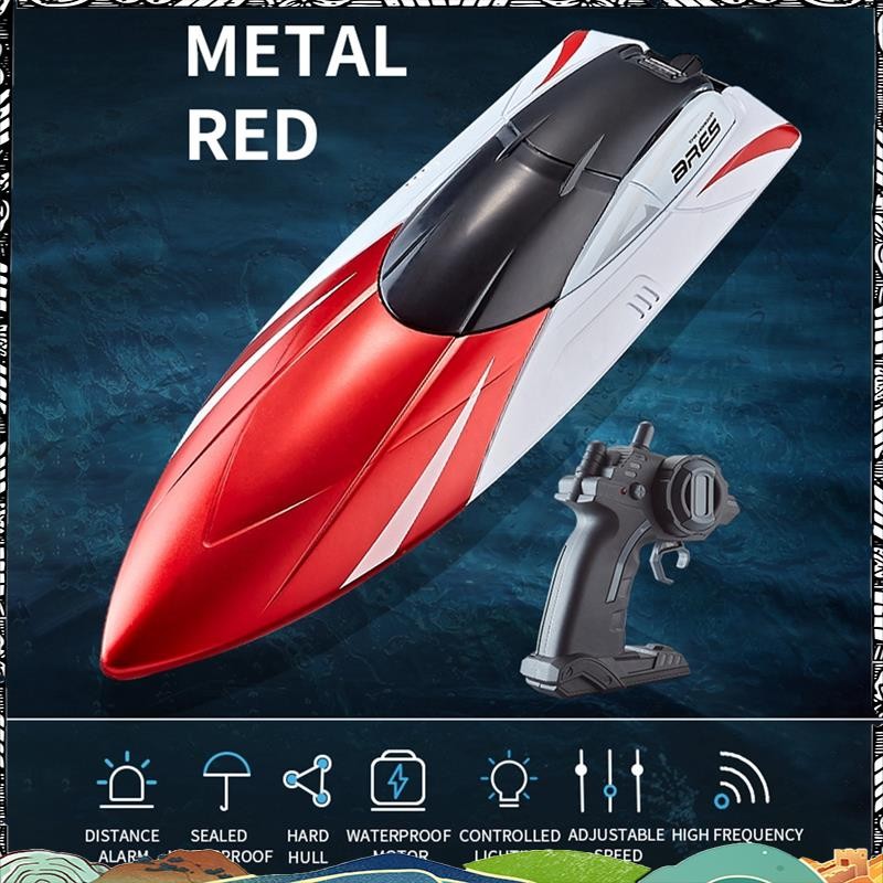 Rc Boat 2.4G Dual Rudder Motor Waterproof High Speed Boat Toys Gift For ...