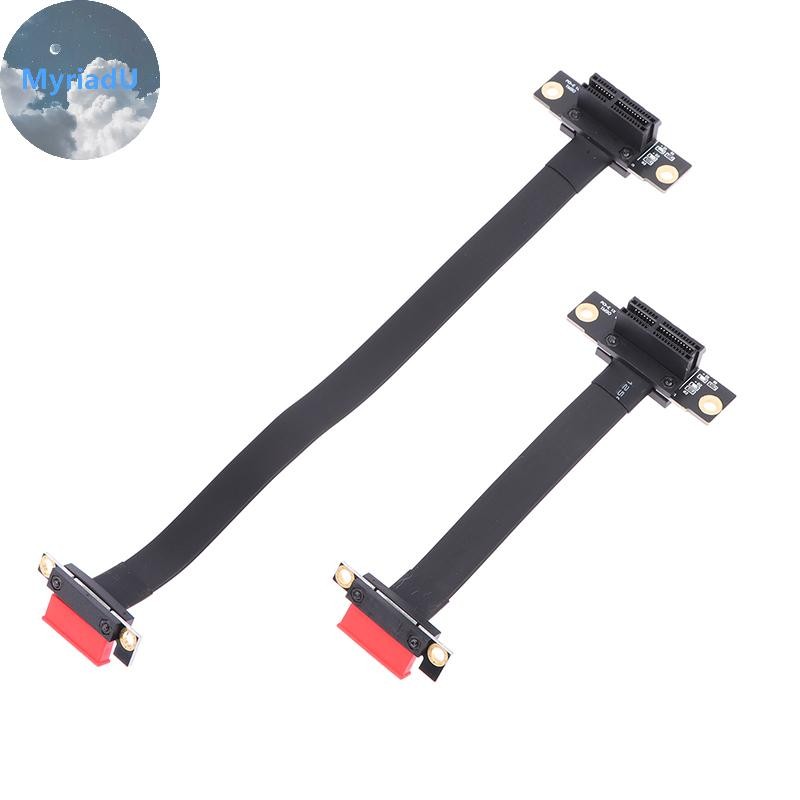 MyriadU PCI-E 3.0 1X Riser Cable Dual 90 Degree Right Angle PCIe 3.0 X1 ...