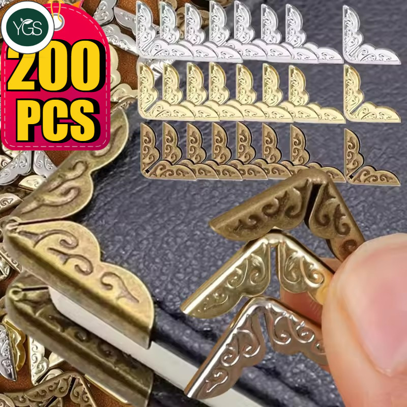 YGS 200/50PCS Photo Corner Protectors Menus Books Metal Corners ...