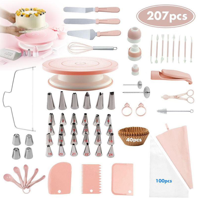 207pcs Cake Decoration Baking Tool Set DIY Cake Cookie Making with ...