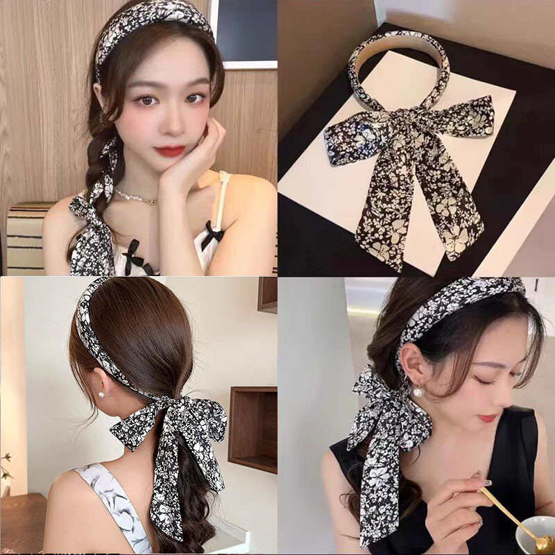 French Polka Dot Bow Streamer Headband Retro Fashion Super Fairy ...