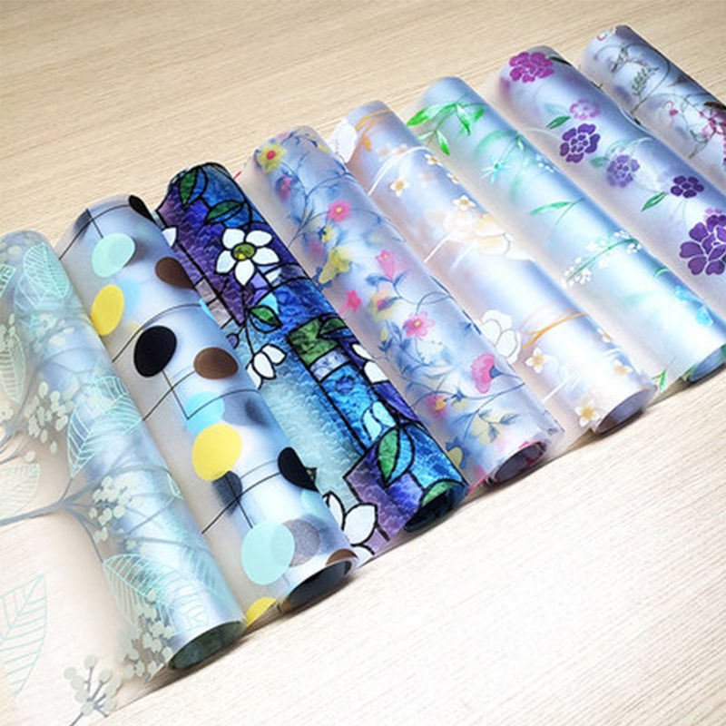 Frosted Glass Sticker Transparent Opaque Self-Adhesive Shading Window ...