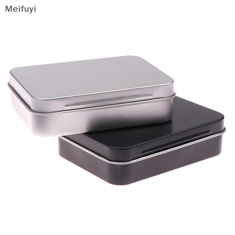 [Meifuyi] 1PC Frosted Household Iron Storage Box Metal Box Tin Plated ...