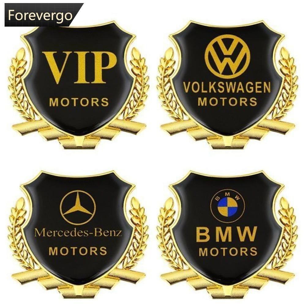 FOREVERGO 1PC Metal Car Stickers 3D Personality Creative Shielding ...