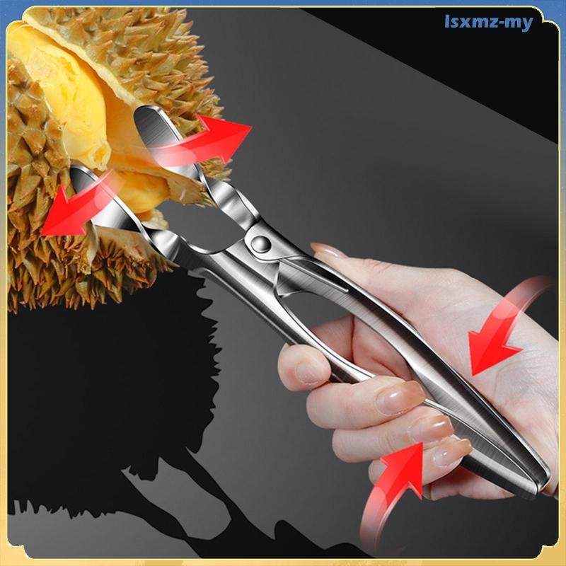 [LsxmzMY] Durian Opener Sheller Clamp Rustproof Stainless Steel Fruit ...
