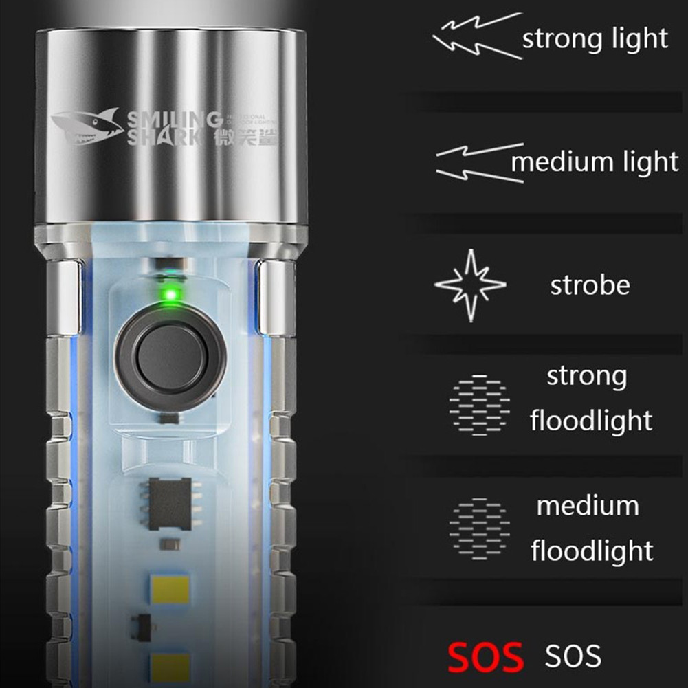 Led SMD Mini Flashlight-Rechargeable Luminous EDC Flashlight | Portable ...
