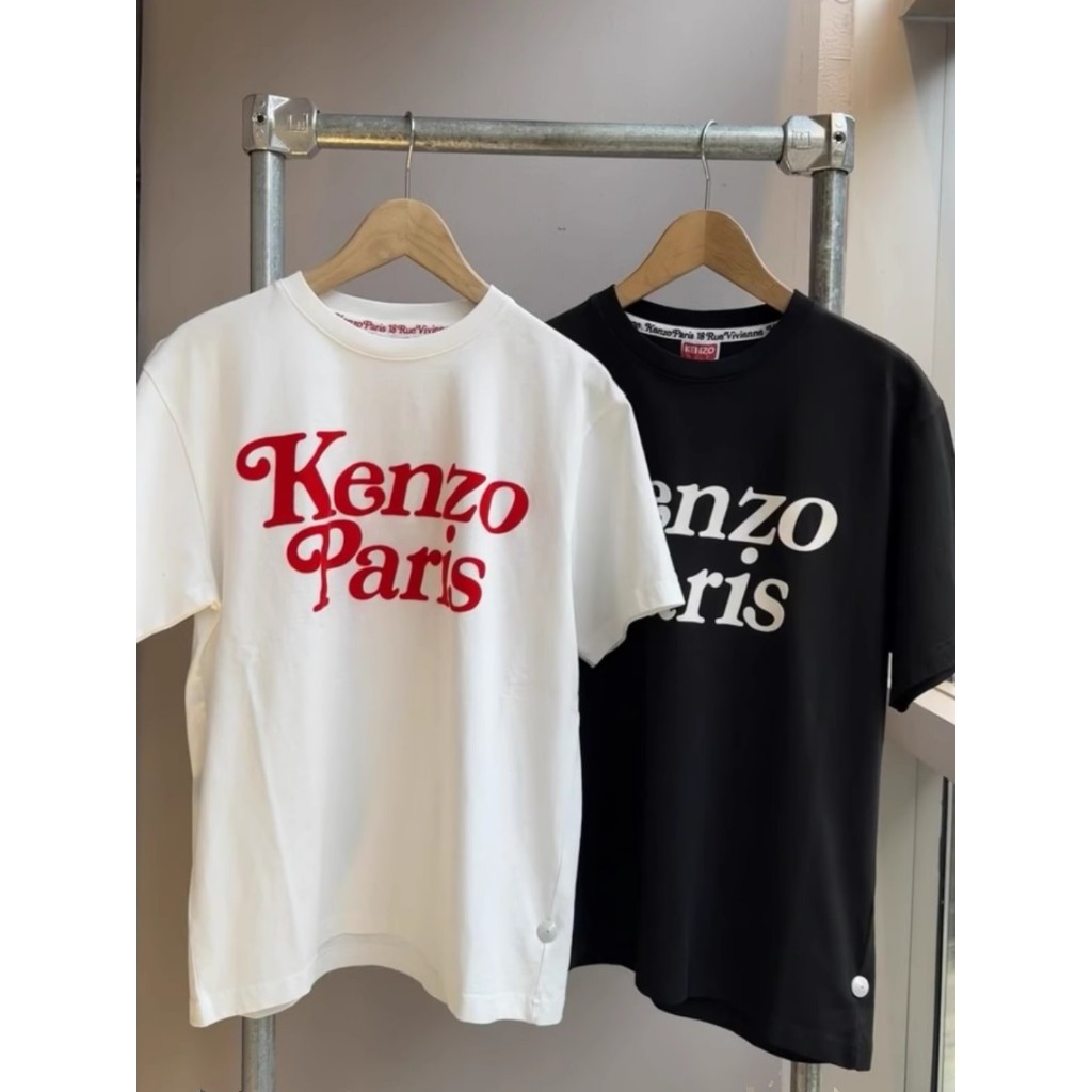 Kenzo‘s T-shirt Co branded Letter Short Sleeve Logo Printed Men's ...