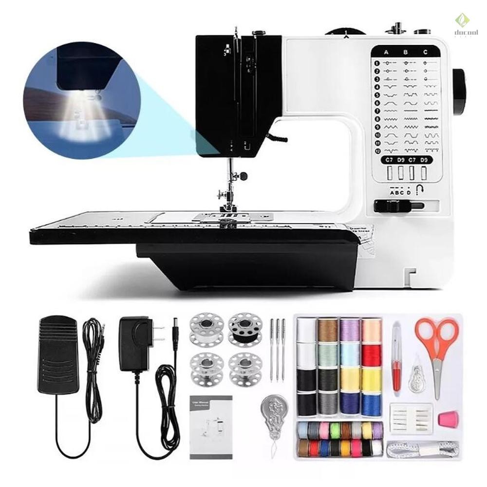 Portable Sewing Machine with Extension Table Built-in 38 Stitches ...