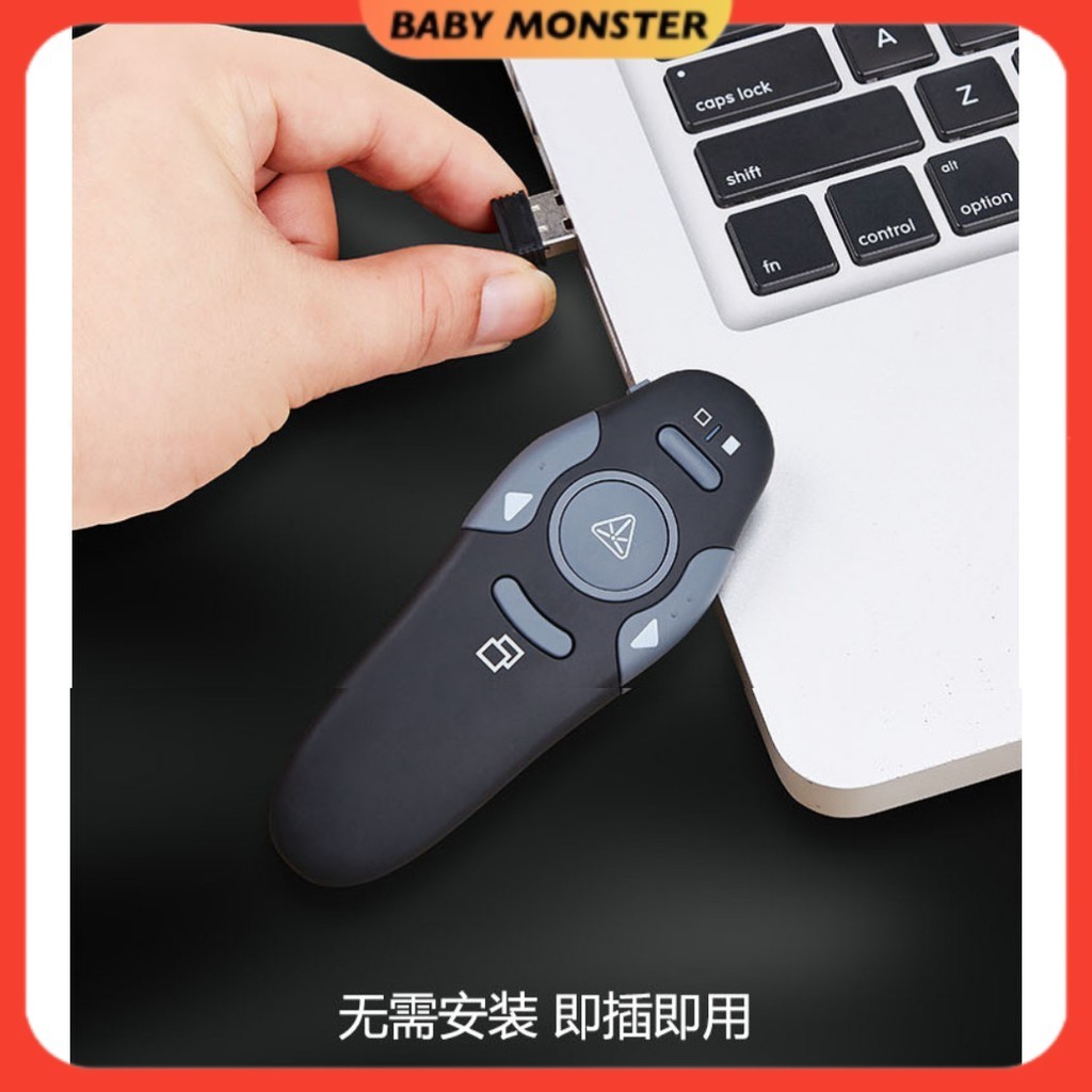 (PRESENTER + LASER) 2.4GHz Wireless PowerPoint Presenter RF Remote ...