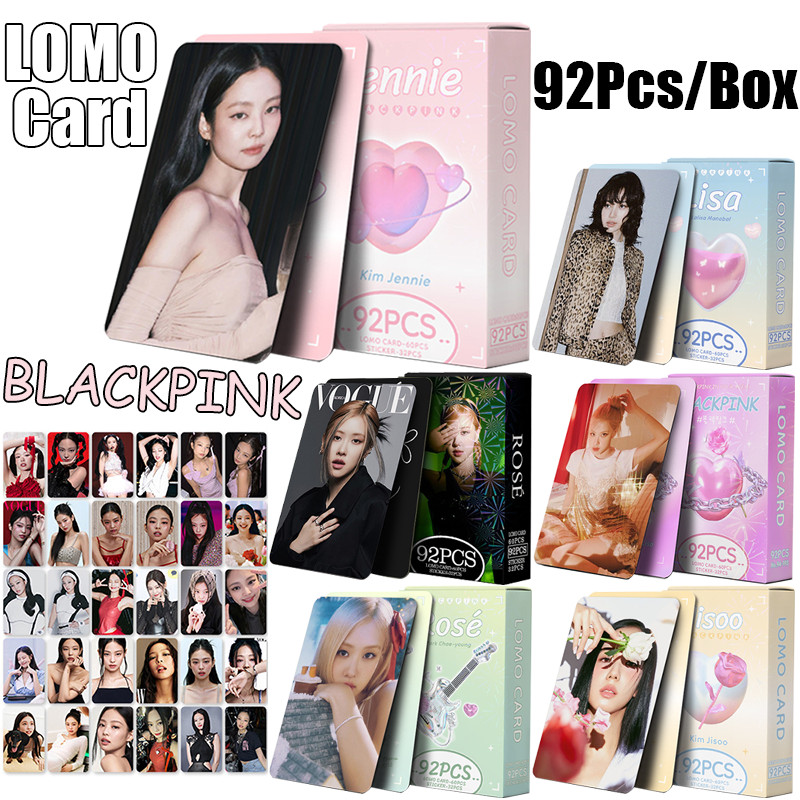 92Pcs/Box BLACKPINK Lomo Card Photocards 2024 Idol Regression Card