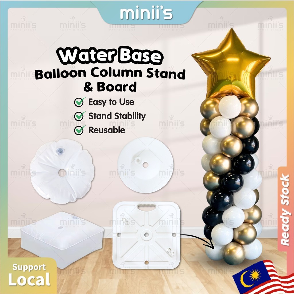MINIIS Large Balloon Water Base Ballon Arch Stand Column Backdrop KT ...
