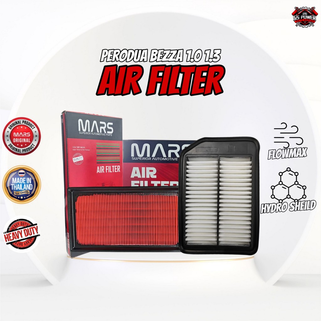 MARS AIR FILTER - PERODUA BEZZA 1.0 1.3 | Shopee Malaysia