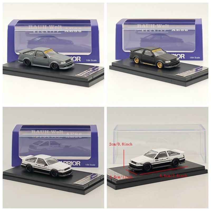 Sw 1/64 Toyota AE86 Fujiwara RWB Modified Wide Body Simulation Alloy ...