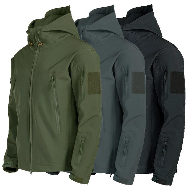 🚚LOCAL SALES&COD 🚚 Tactical Jackets Men's Windproof Hooded Jacket Thick ...