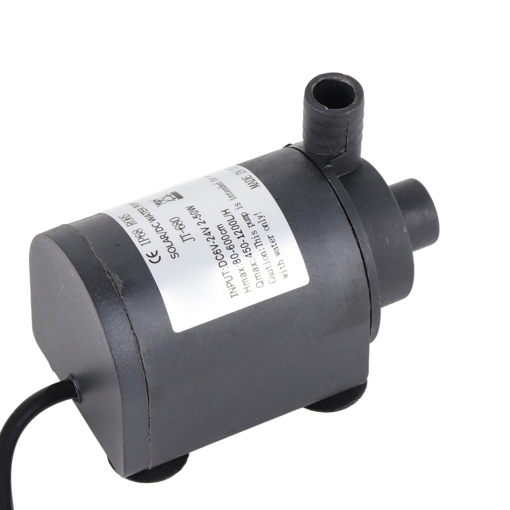 DC 24V 1000L/H Hot Water Circulation Pump Solar Brushless Motor 7m Lift ...
