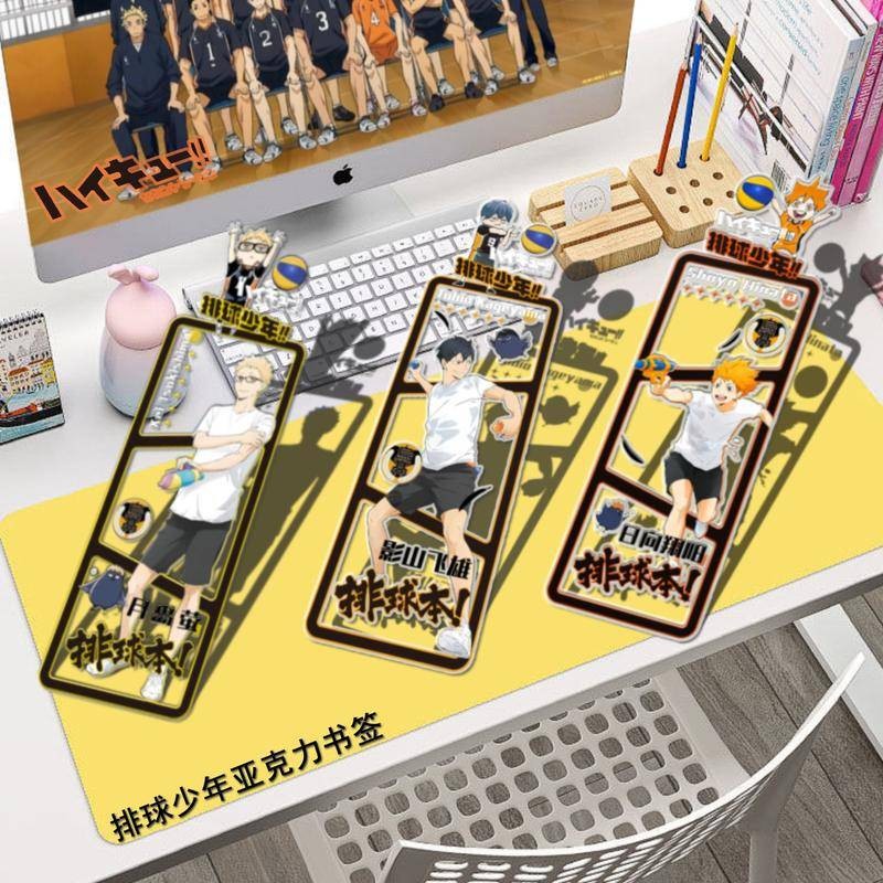 Haikyuu!! Acrylic Bookmarks - Hinata, Kageyama, Kozume, and Oikawa ...