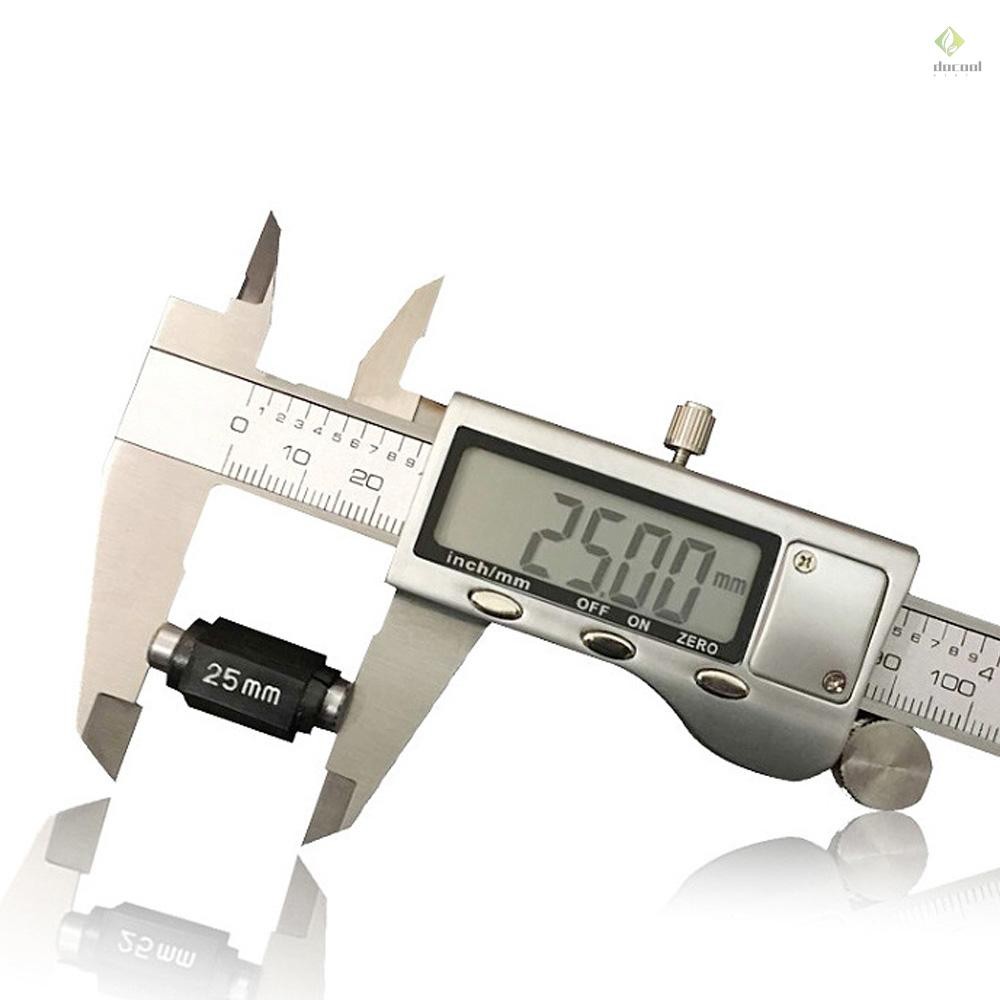Electronic Digital Vernier Caliper Stainless Steel Measuring Tool 150mm ...